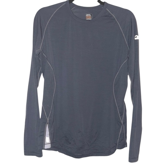 Icebreaker GT 200 Base Layer Women's sz LG Charcoal Grey - Picture 1 of 4